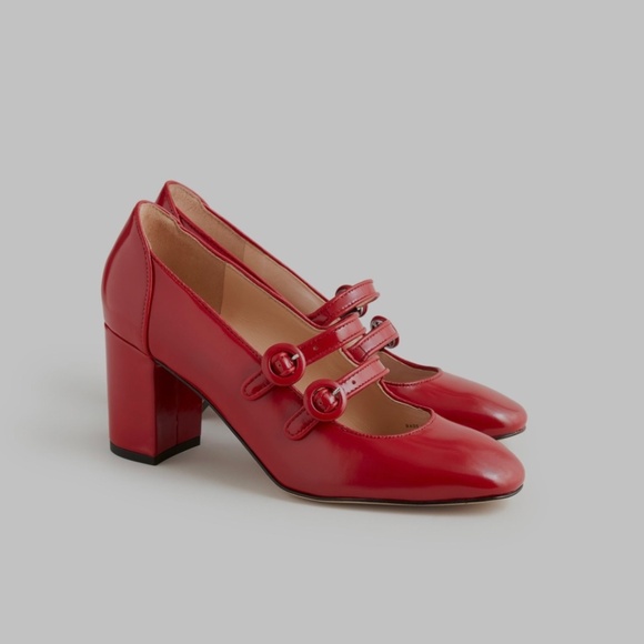 J. Crew Shoes - Maisie double - strap heel in Italian spazzolato leather, size 8.5